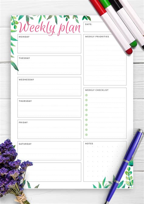 6 Best Images Of Printable To Do List Weekly Monthly Planner Printable Weekly Planner To Do