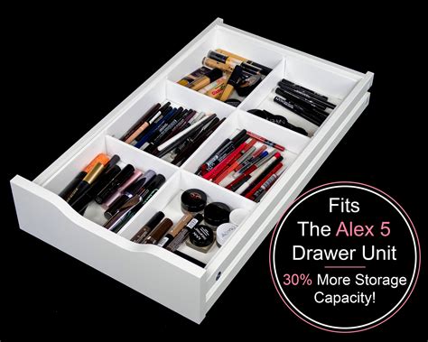 6 Divider Drawer Organizer Fits Alex 5 Drawer Unit Makeup