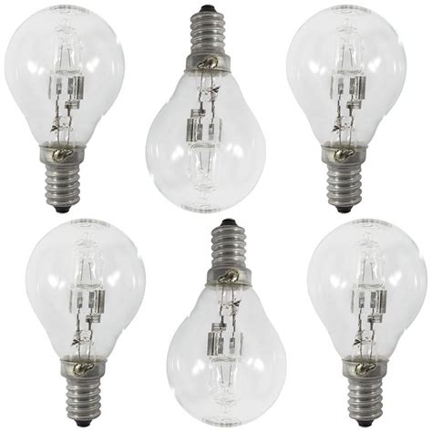 6 Pack Of 28 Watt E14 Small Edison Screw Golf Ball Light Bulbs