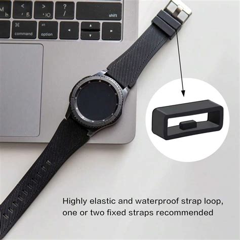 6 Pcs Watch Band Loops Silicone Watch Strap Holder Loop Watch Strap