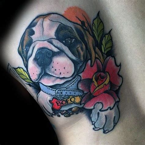 60 Bulldog Tattoos For Men Masculine Design Ideas Bulldog Tattoo Traditional Tattoo Dog