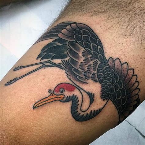 60 Crane Tattoo Designs For Men 2023 Inspiration Guide