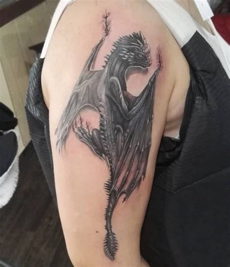 60 Epic Game Of Thrones Dragon Tattoo Ideas 2024 Guide Dragon