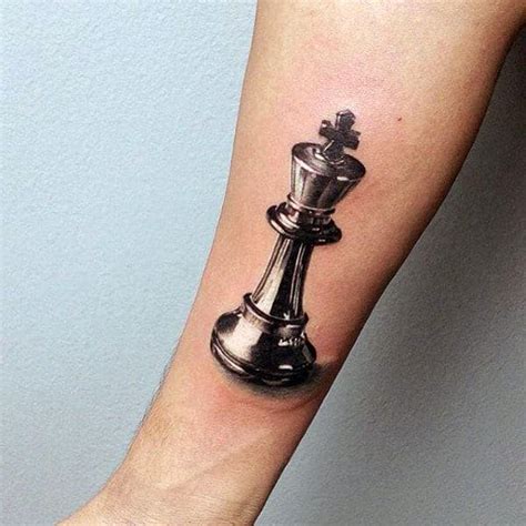 60 King Chess Piece Tattoo Designs For Men Powerful Ink Ideas Simple