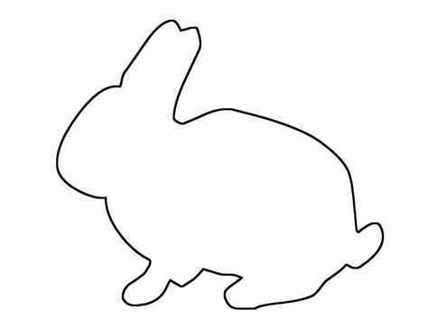 60 Rabbit Shape Templates And Crafts Colouring Pages Free