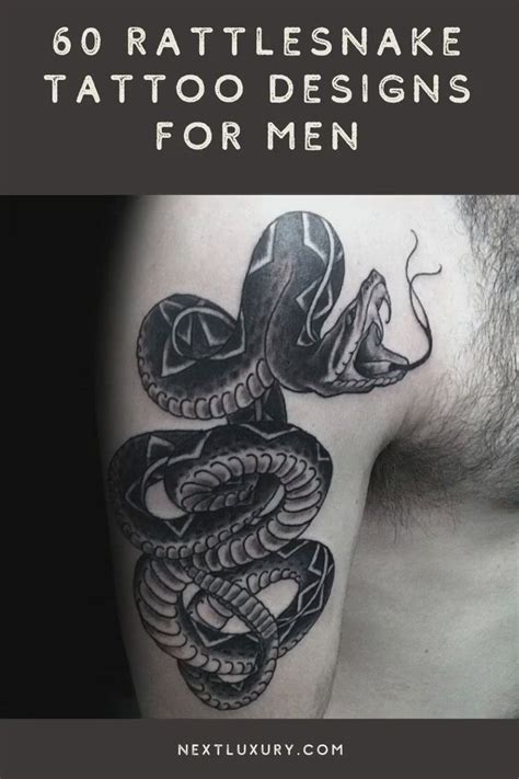 60 Rattlesnake Tattoo Designs For Men Manly Ink Ideas