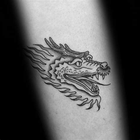 60 Simple Dragon Tattoos For Men Fire Breathing Ink Ideas