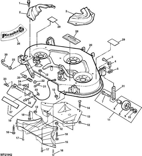 60D Mower Deck Parts Diagram Diagramwirings