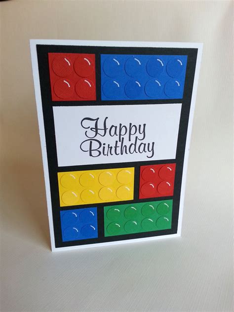 61 Trendy Birthday Card Children Diy Stampin Up Lego Birthday Cards Birthday Card Craft