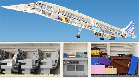 65 000 Piece Lego Concorde Reveals All The Plane S Inner Workings