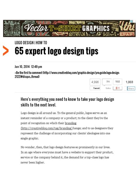 65 Expert Logo Design Tips Logo Design Creative Bloq Pdf Pdf