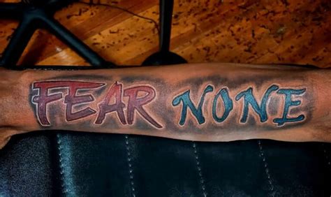 66 Fear None Tattoo Ideas For The Brave And The Courageous