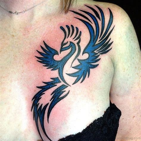 67 Funky Phoenix Tattoos For Chest Tattoo Designs Tattoosbag Com