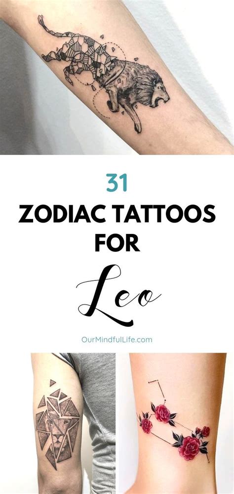 67 Leo Tattoos To Showcase Your Pride Of Being A Lion Leo Tattoo