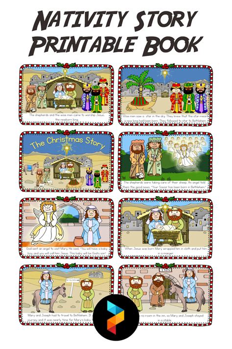 7 Best Images Of Nativity Story Printable Book Printable Nativity