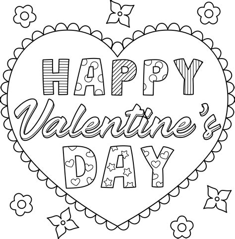 7 Free Valentine Coloring Pages For Kids