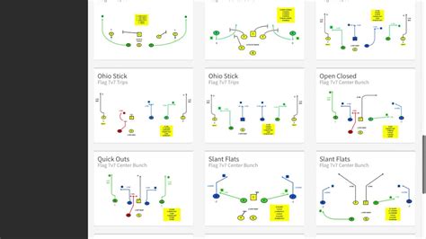 7 On 7 Flag Football Plays Printable