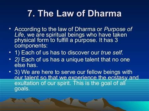 7 The Law Of Dharma7 The Law Of Dharma According To The L