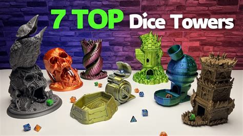 7 Top 3D Printed Dice Towers For Your Tabletop Games Youtube