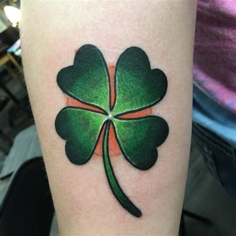 70 Best Four Leaf Clover Tattoo Ideas And Designs Lucky Plant 2019