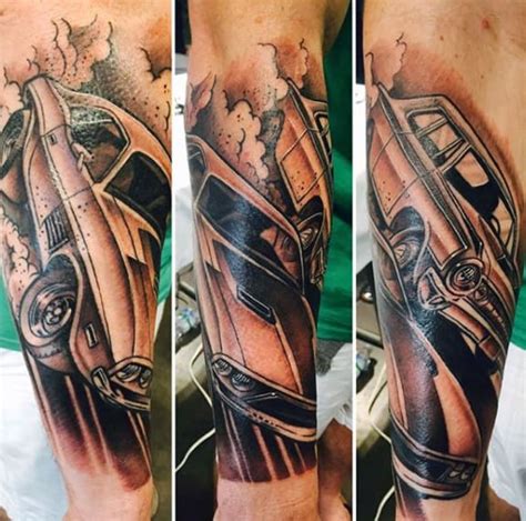 70 Car Tattoos For Men Cool Automotive Design Ideas Tattoos For