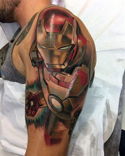 70 Iron Man Tattoo Designs For Men Tony Stark Ink Ideas Iron Man