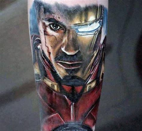 70 Iron Man Tattoo Designs For Men Tony Stark Ink Ideas