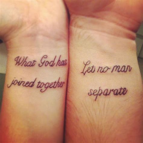 70 Lovely Matching Tattoos Art And Design Marriage Tattoos