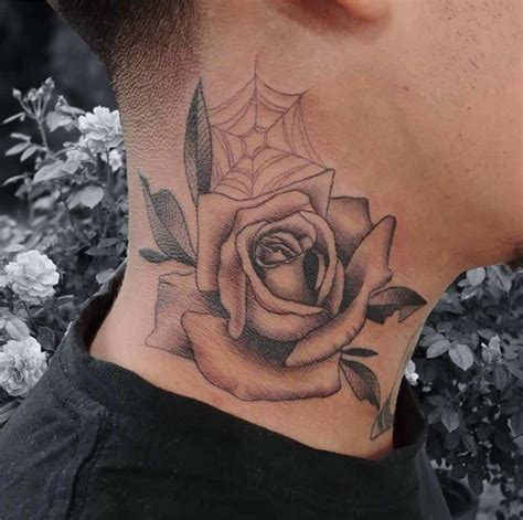 71 Amazing Rose Neck Tattoo Ideas