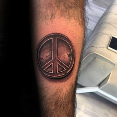 71 Cool Peace Sign Tattoos For Men Tattoos For Guys Peace Sign