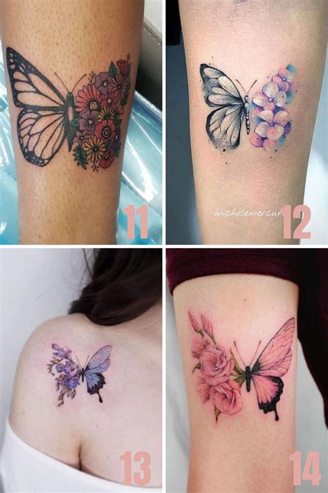 72 Butterfly Flower Tattoos Ideas Tattoos Body Art Tattoos