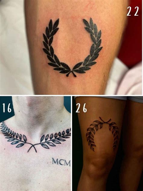 73 Laurel Wreath Tattoo Designs Tattoo Glee