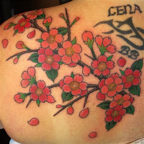 75 Best Japanese Cherry Blossom Tattoo Designs Meanings 2018