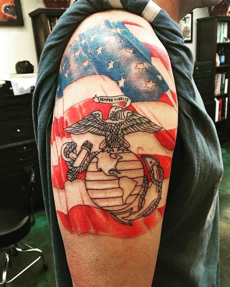 75 Cool Usmc Tattoos Meaning Policy And Designs 2019