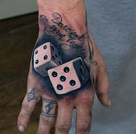 75 Dice Tattoos For Men The Gambler S Paradise Of Life