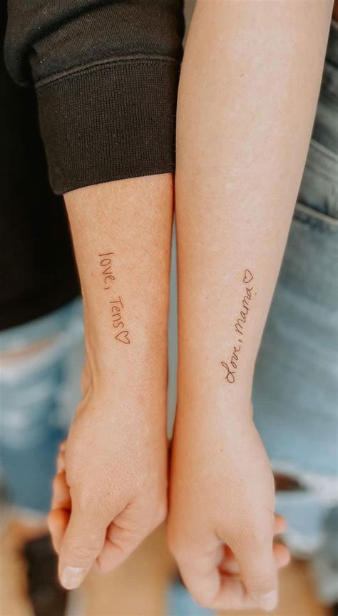 75 Unique Small Tattoo Designs Ideas Matching Mother Daughter