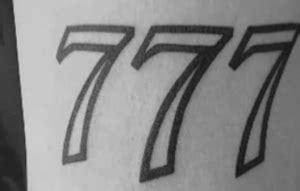 777 Tattoo Meaning And Symbolism 777 Tattoo Ideas