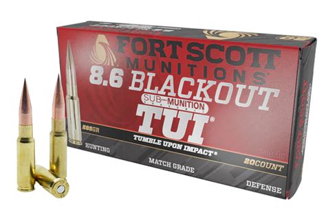 8 6 Blackout Ammunition For Sale Fort Scott Munitions 285 Grain Solid