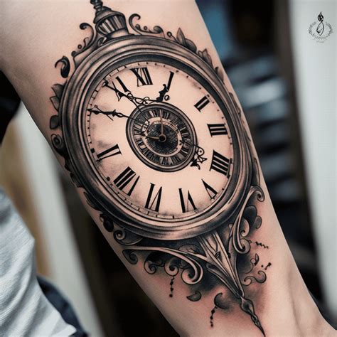 8 Best Time Clock Tattoo Designs Images On Pinterest Time Tattoos Clock Tattoos And Design