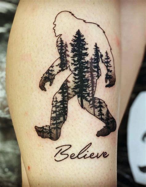 8 Bigfoot Tattoo Design Ideas Diy