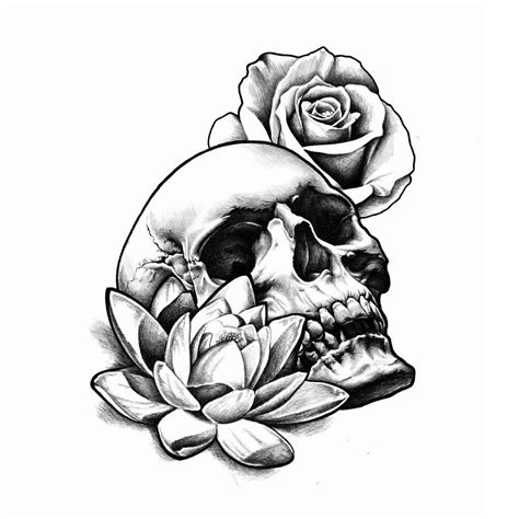 8 Skull And Rose Tattoo Designs Ideas Tattoo Designs Skull Rose Tattoos