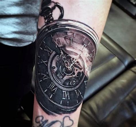 80 Clock Tattoo Designs For Men Timeless Ink Ideas