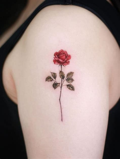 80 Stunning Red Rose Tattoo Ideas