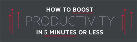 9 Ways To Boost Productivity In 5 Minutes Or Less Wendaful Planning