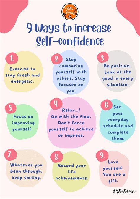 9 Ways To Boost Your Self Confidence Boosting Self Confidence Self