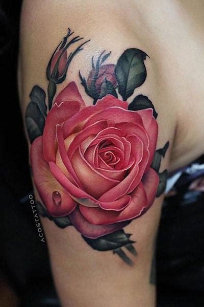 90 Realistic Rose Tattoo Designs For Men 2023 Guide