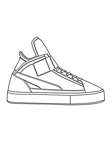 91 Shoe Coloring Pages Coloringpagesonly Com