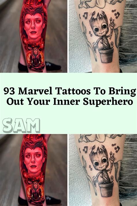 93 Marvel Tattoos To Bring Out Your Inner Superhero