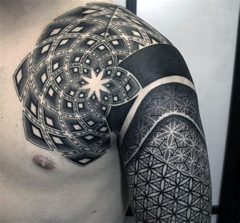 93 Sacred Geometry Tattoo Designs For Men 2024 Guide Shape Tattoo