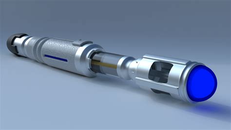 9Th And 10Th Doctor Sonic Screwdriver Modeled And Rendered In Blender